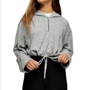 Topshop crop hoodie - petite XS